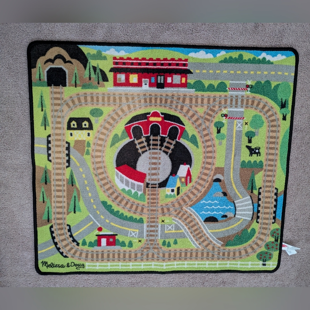 Melissa & Doug Train Rug - Picture 2 of 5